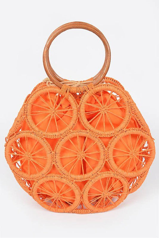 Weaved Cording Summer Clutch