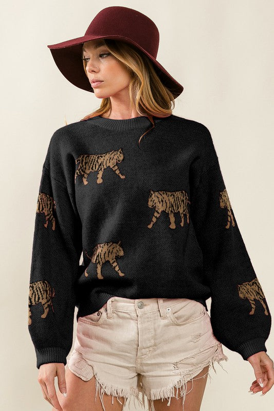 Tiger Pattern Sweater