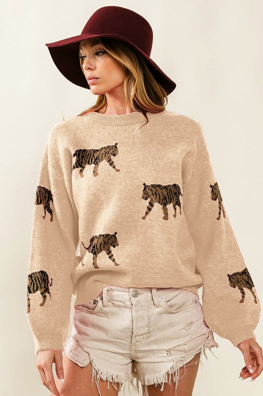 Tiger Pattern Sweater