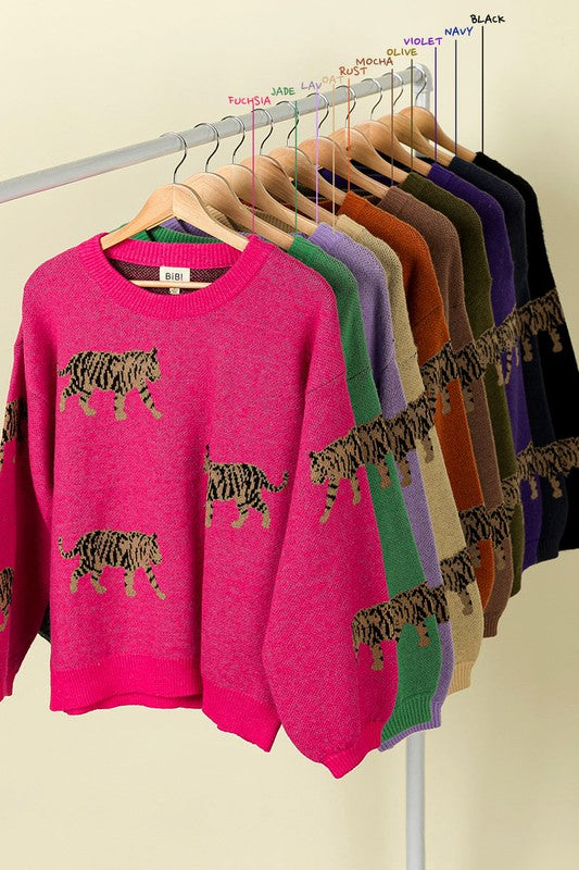 Tiger Pattern Sweater