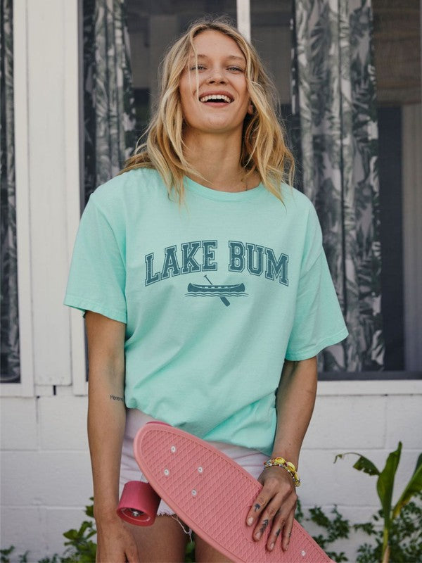 Lake Bum with Boat Graphic Tee