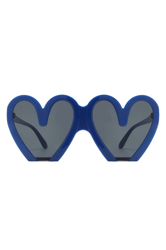 Heart Shaped Oversized Party Fashion Sunglasses