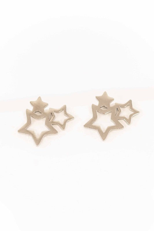 Cluster of Stars Stud Earrings