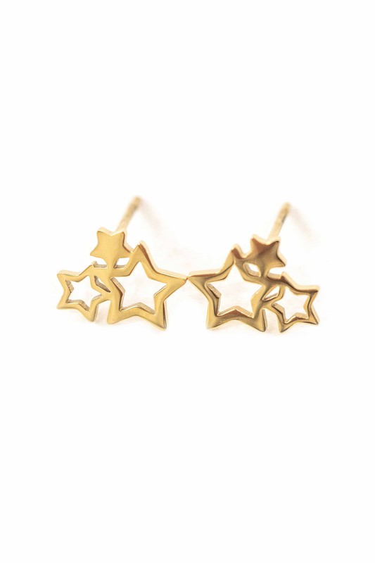 Cluster of Stars Stud Earrings