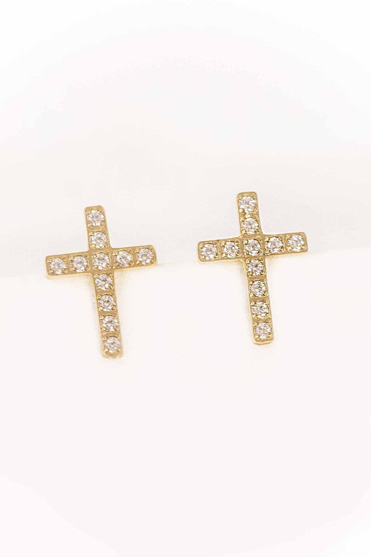 Cross Stud Earrings