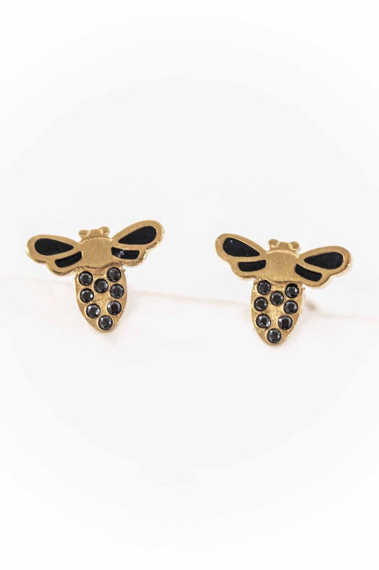 Buzzing Bee Stud Earrings