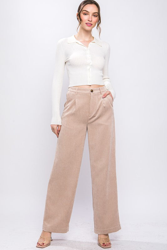 Corduroy Trouser Pants