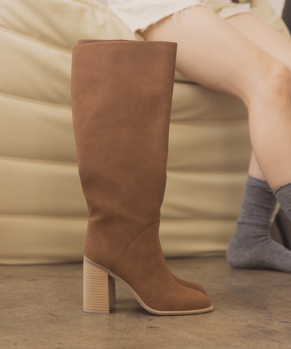 Knee High Block Heel Boots