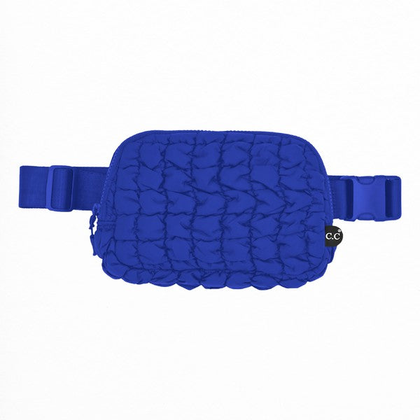 CC Quilted Puffer Belt Fanny Bag - Authentic C.C