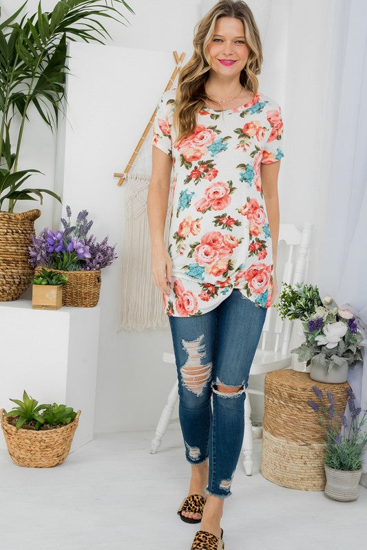 FLORAL TUNIC TOP