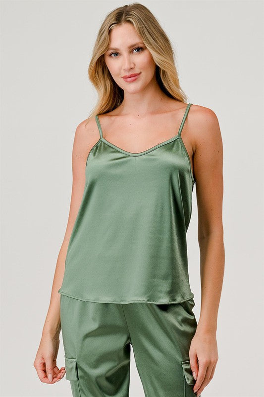 Satin Tank Top