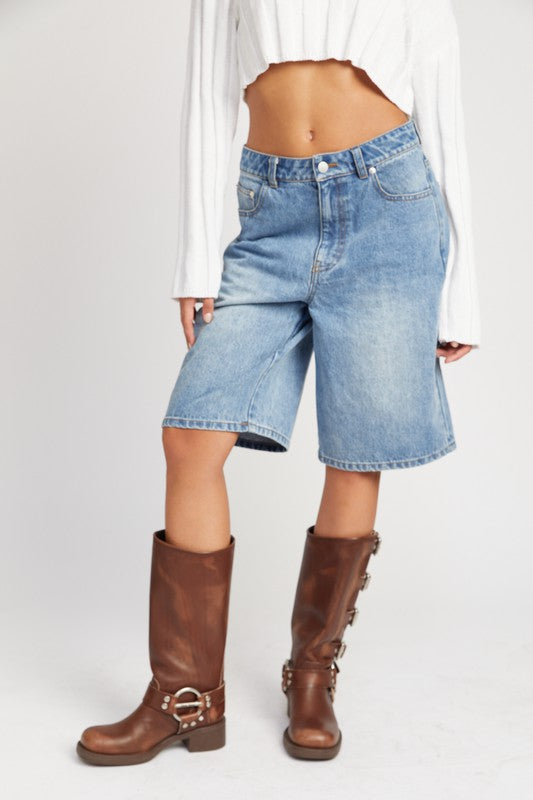 DENIM BERMUDA SHORTS