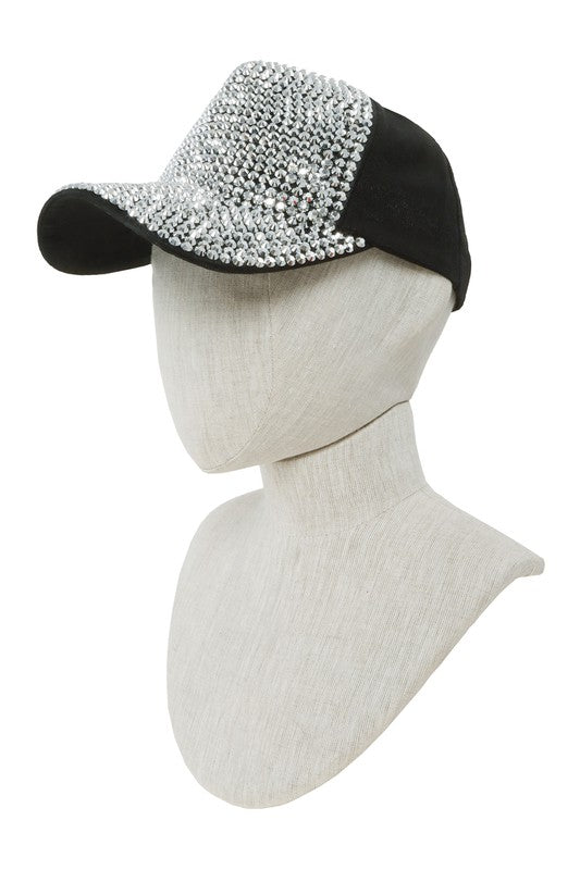 Metal Feel Studded Baseball Cap