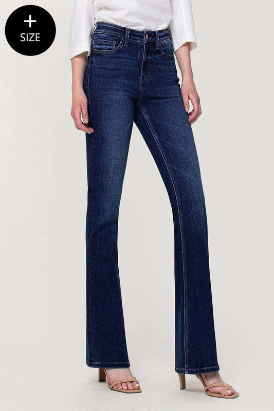 Plus Size High Rise Bootcut Jeans