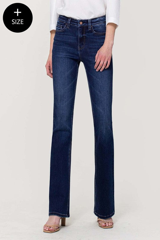 Plus Size High Rise Bootcut Jeans