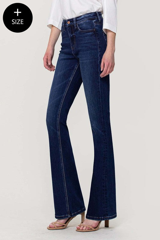 Plus Size High Rise Bootcut Jeans