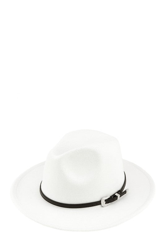 Basic Buckle Fedora Hat