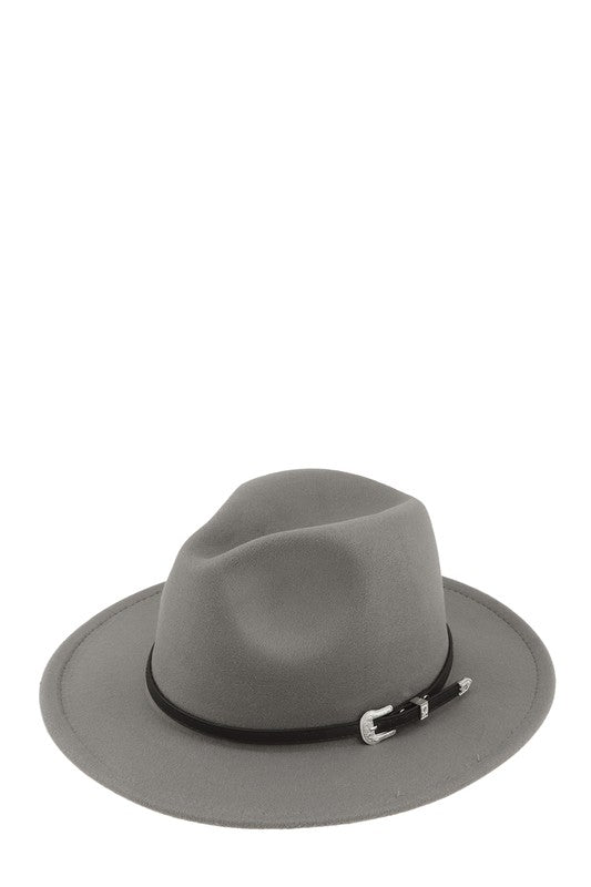 Basic Buckle Fedora Hat