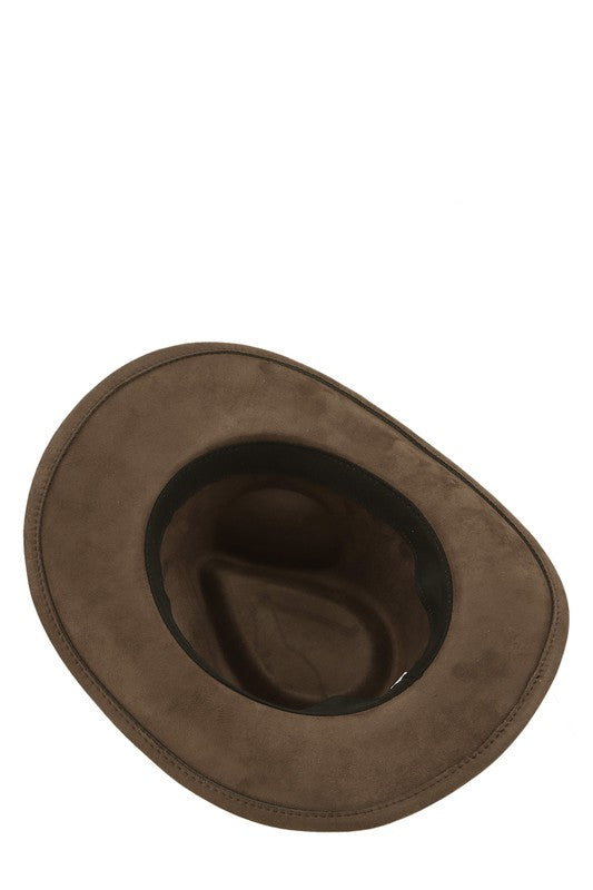 Fedora Faux Suede Cowboy Hat