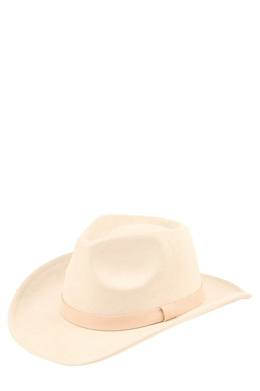 Fedora Faux Suede Cowboy Hat