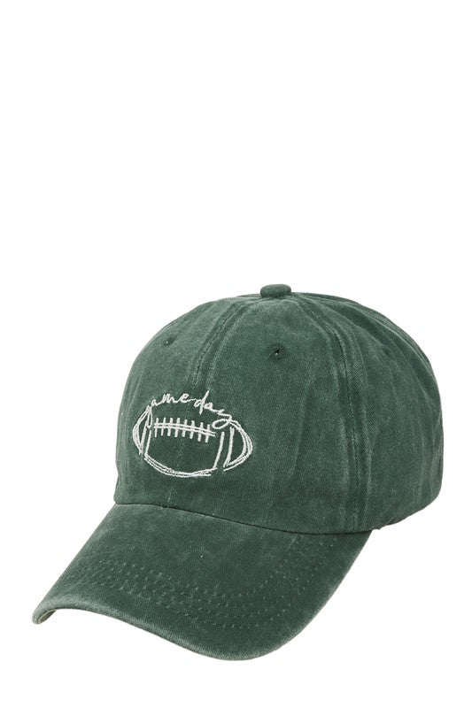 Rugby ball Embroidery Cap