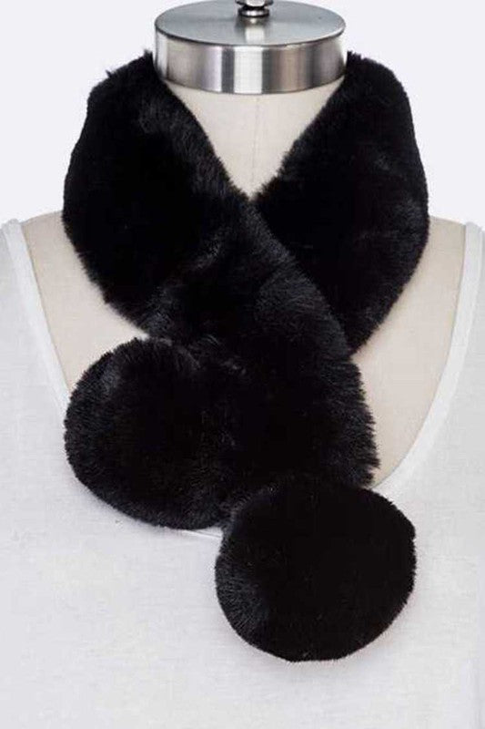 Soft Faux Fur Plushy Scarf