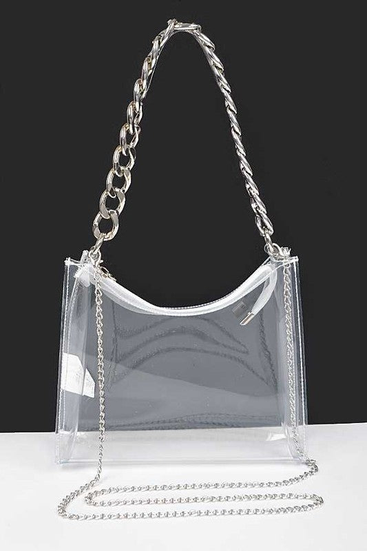 Chunky Chain Clear Transparent Stadium Bag