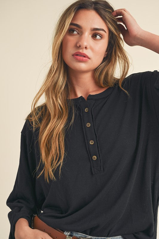 Nore 3/4 Henley Top