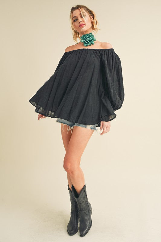 Nately Off Shoulder Tunic Dress