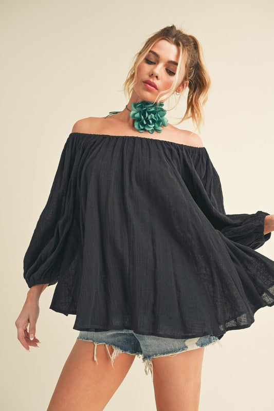 Nately Off Shoulder Tunic Dress