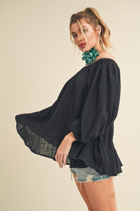 Nately Off Shoulder Tunic Dress