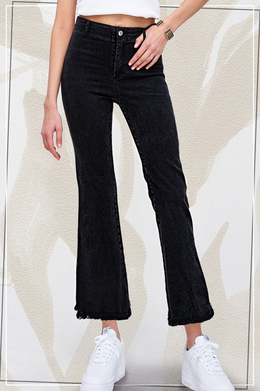 Soft Washed Stretchy High Rise Pants