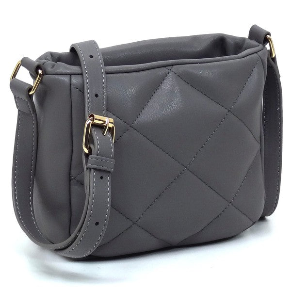 Quilted Puffy Crossbody Bag