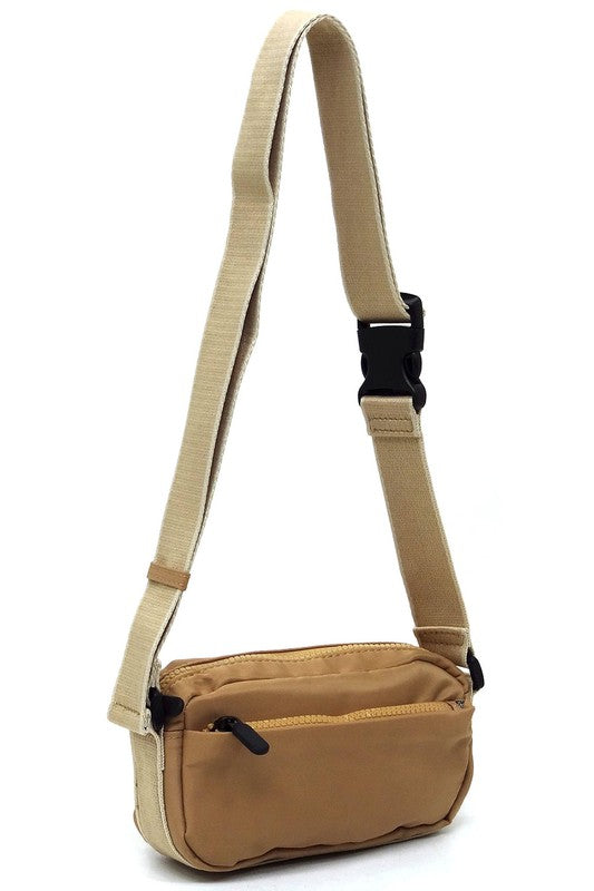 Nylon Fanny Pack Crossbody Bag