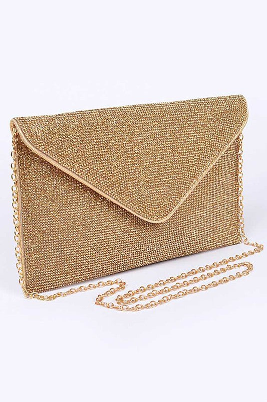 Rhinestone Statement Envelope Clutch Bag