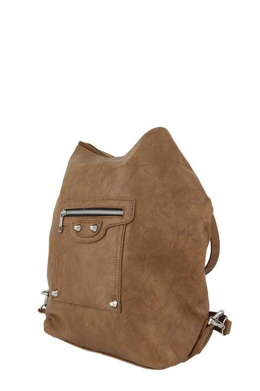 Classic Pu Leather Backpack