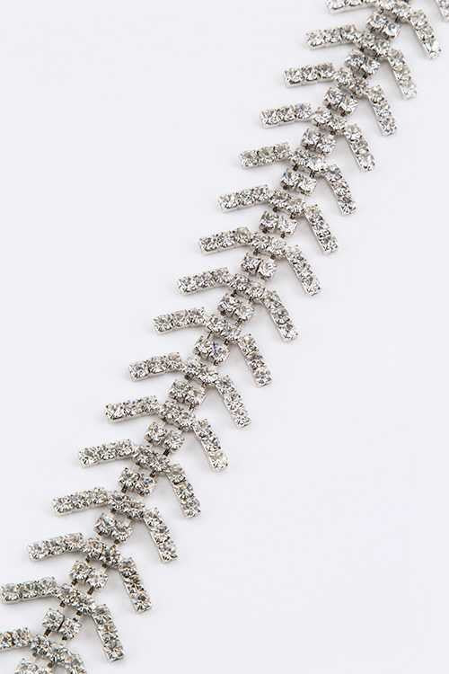 Crystal Scale Pattern Chain Belt