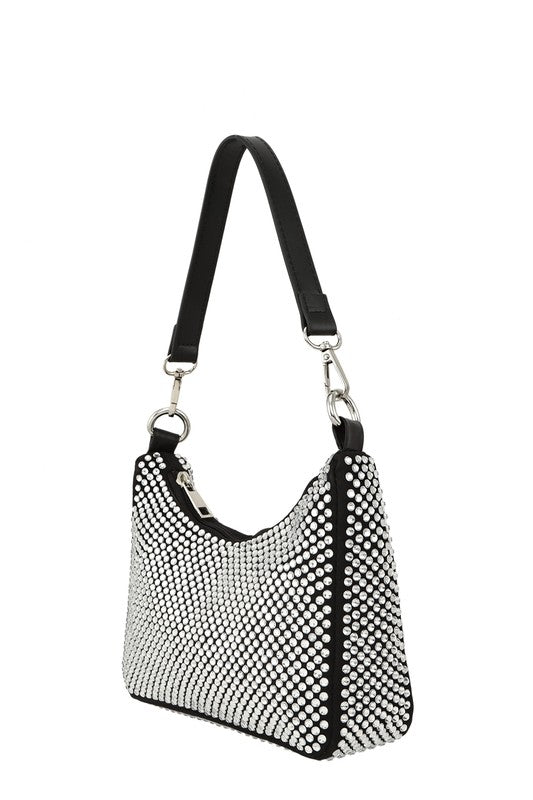 Full Crystal U Shape Crossbody Bag