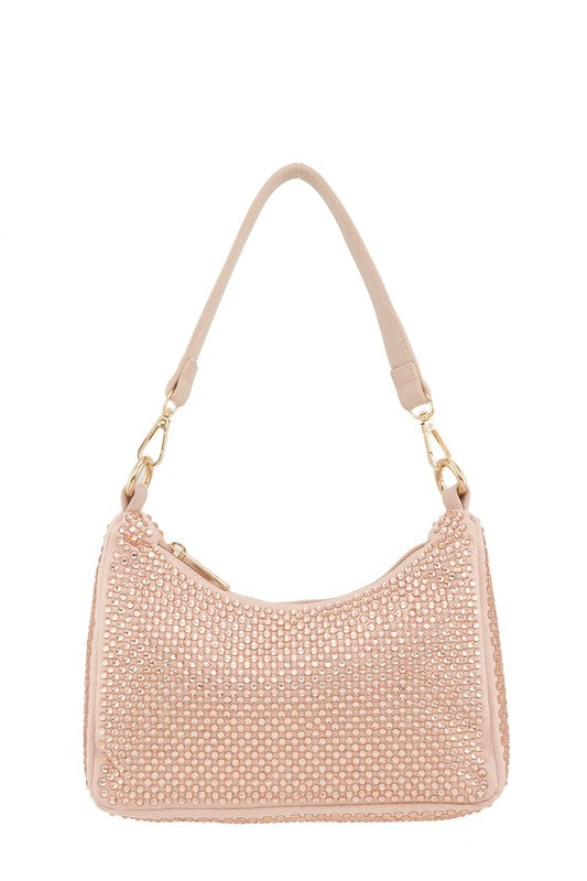 Full Crystal U Shape Crossbody Bag