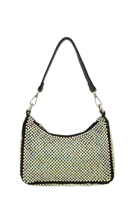 Full Crystal U Shape Crossbody Bag