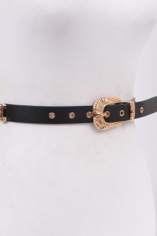 Chunky Chain Accent Iconic Belt