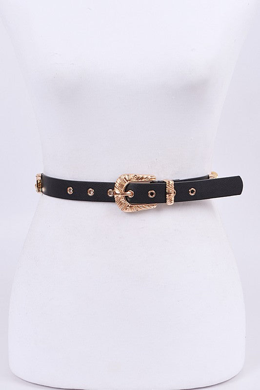 Chunky Chain Accent Iconic Belt