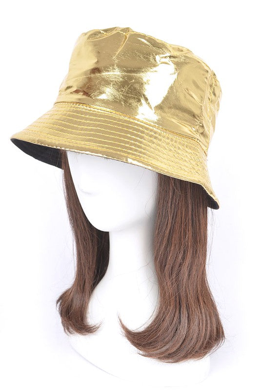 Metallic Shiny Bucket Hat