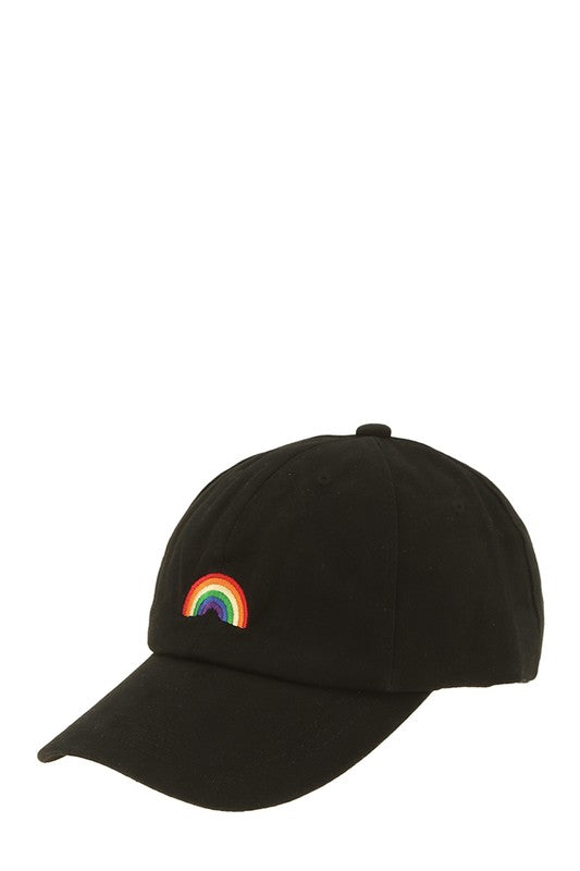 Rainbow Embroidery Cotton Baseball