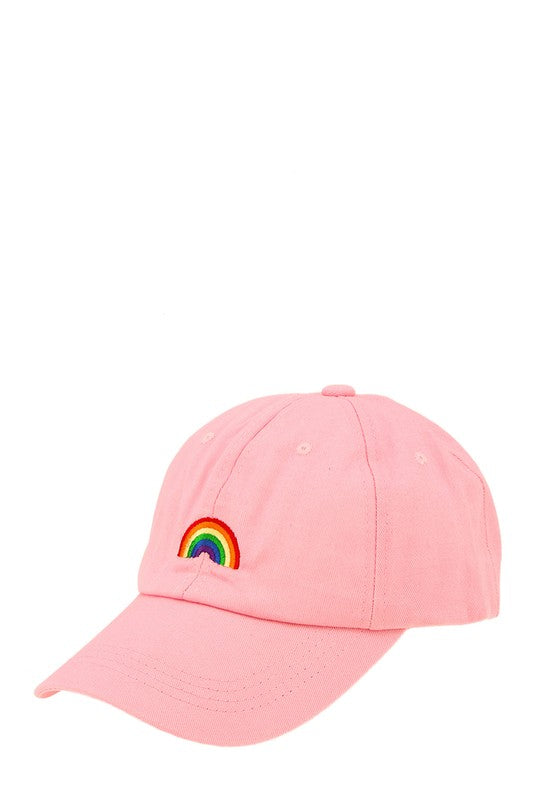 Rainbow Embroidery Cotton Baseball