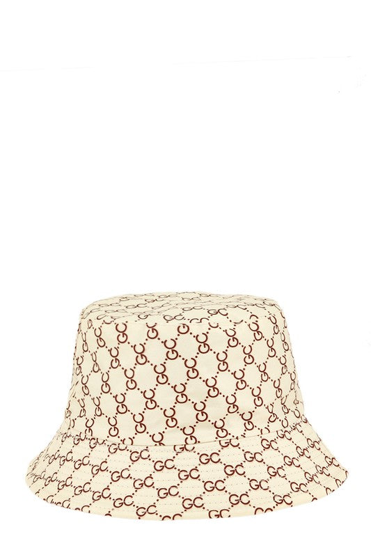 GC Pattern Print Bucket Hat