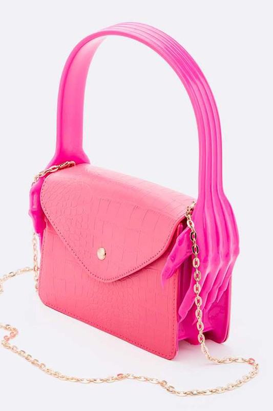 Iconic Hand Jelly Handle Convertible Fashion Bag