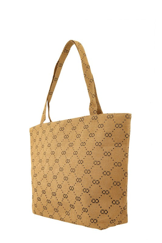 Double O Print Tote Bag