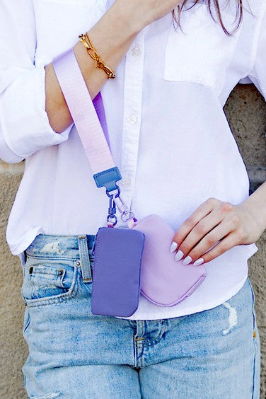 Clippable Dual Pouch Wristlet