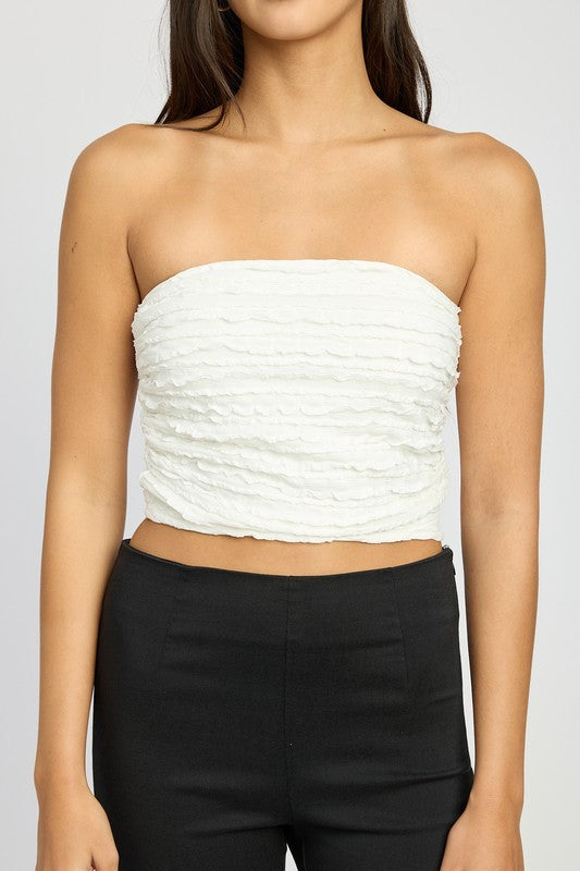 RUCHED TUBE TOP